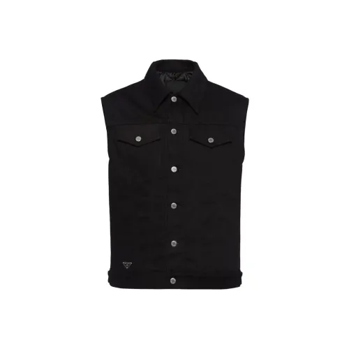 PRADA Мужские черные жилеты