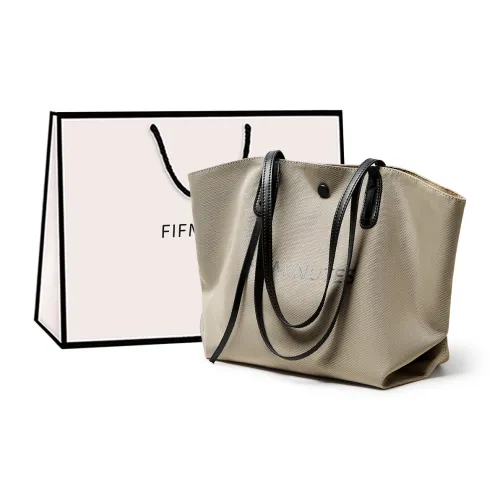 15 MINS Ткань Сумка через плечо Большая Женская Хаки Полночный Черный