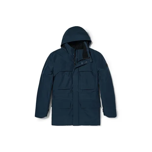 Timberland Хлопковый пуховик Мужской Темно-сапфировый