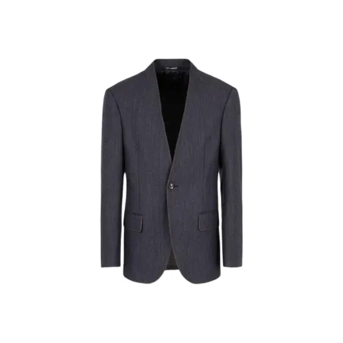 EMPORIO ARMANI Бизнес-костюм Пальто Мужской Морской Синий