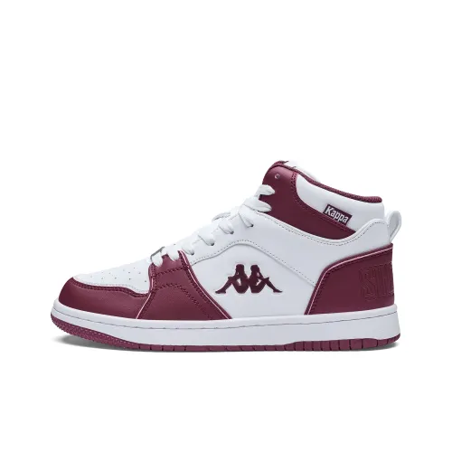KAPPA Обертка Износостойкие и Нескользящие Высокие Кроссовки для Скейтбординга Унисекс Белый Красный
