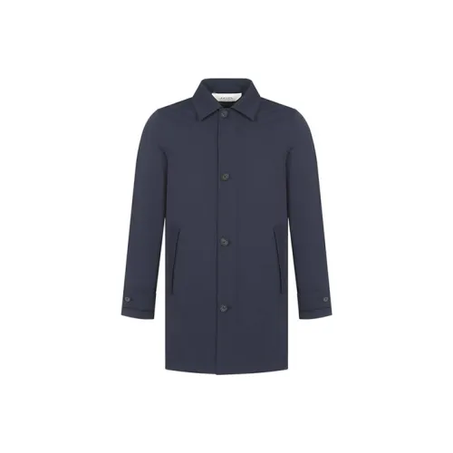 Zzegna Темно-синий Синий Мужской Пуховик (Пуф)