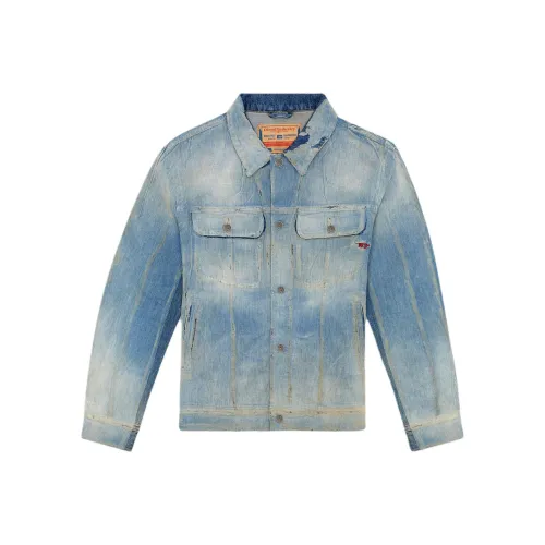 DIESEL FW24 Denim Jacket Men's Light Blue