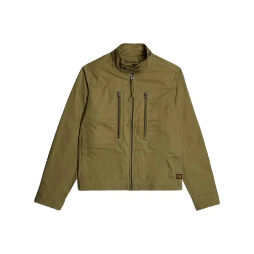 STAR RAW Оливково-зеленая мужская куртка
