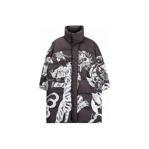 ED HARDY X BRUNO FW24 Пуховик Мужской Черный