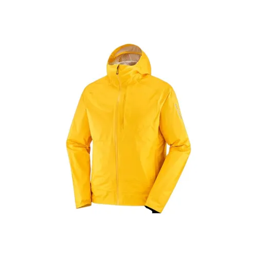 SALOMON Водонепроницаемый Ветровка Мужской Желтый