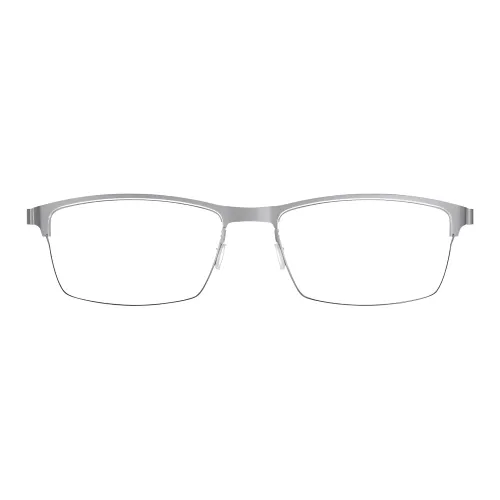 LINDBERG Титан Прямоугольные Оправы для очков Унисекс Серебристый Черный