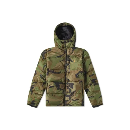 Polo Ralph Lauren Камуфляж С капюшоном Пуховик Мужской Камуфляж