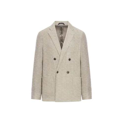 GIORGIO ARMANI Бизнес-костюм Пальто Мужской Бежевый