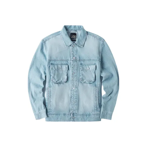 Lee Синий Унисекс Джинсовые куртки