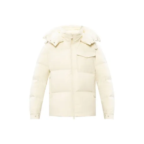 MONCLER Кремовый Белый Мужской Пуховик