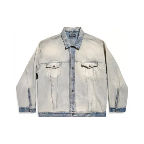 Balenciaga SS24 Denim Jacket Loose Fit Unisex Blue Баленсиага SS24 Деним Куртка Свободный крой Унисекс Синий