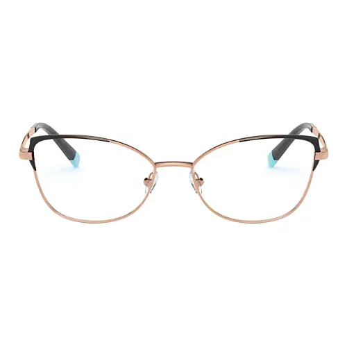 TIFFANY CO. Металл Кошачий глаз Оправы для очков Мужской Золотой