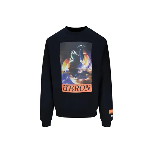 HERON PRESTON Мужские черные свитшоты