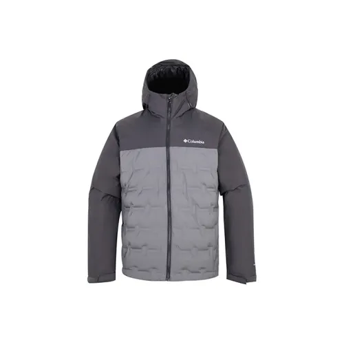 Columbia Grand Trek™ II Пуховик с капюшоном Куртка Пуховая Куртка Мужская Серый