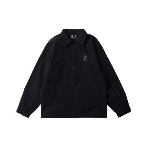 MASTERMIND WORLD Hurley Collaboration Collection Черная унисекс куртка