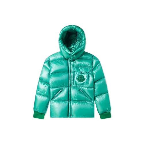 Moncler Пуховик Мужской Зеленый