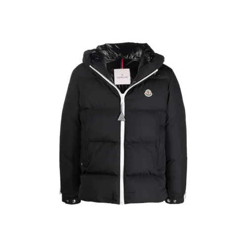MONCLER Черный Мужской Пуховик