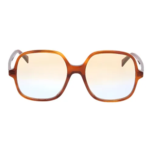 CELINE Квадратные Солнцезащитные Очки Женские Коричневые