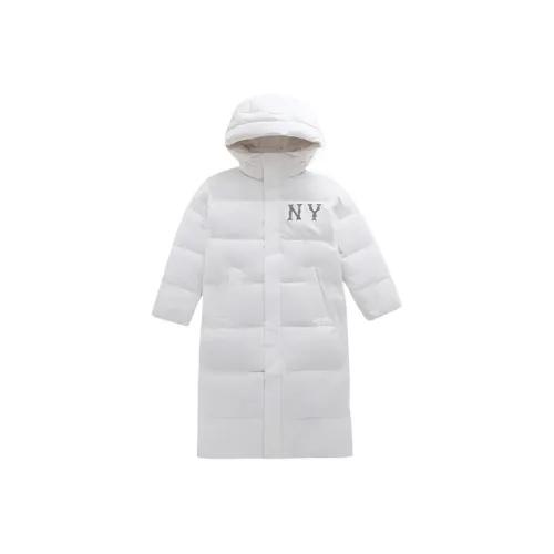 Mlb Base Logo New York Yankees FW AW24 Down Jacket Unisex Cream