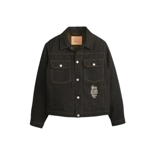 Stussy x Levi's Denim Jacket Unisex Black Stussy x Levi's Деним Куртка Унисекс Черный