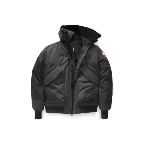 Canada Goose Black Mark Серый Черный Мужской Пух