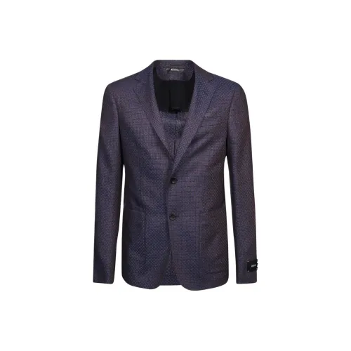 Zegna Бизнес Костюм Пальто Мужской Темно-синий