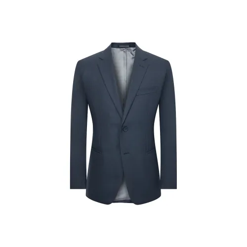 SAINT ANGELO Бизнес-костюм Мужской Бирюзовый Маленькая Текстура