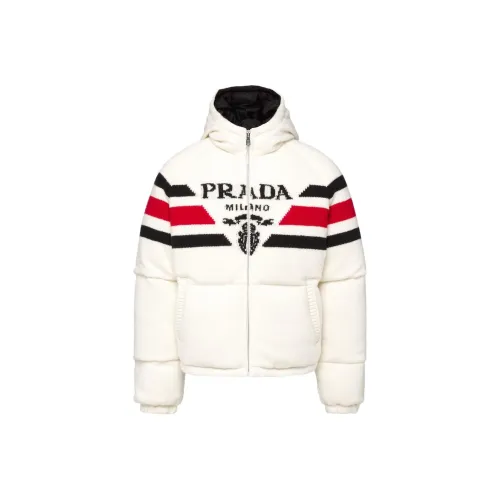 PRADA Белый Мужской Пуховик