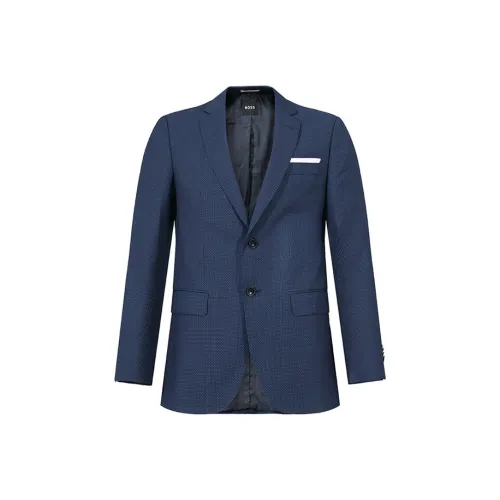 Hugo Boss Бизнес-костюм Пальто Мужской Синий