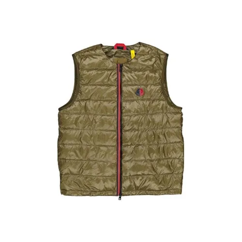MONCLER Зеленый Мужской Жилеты