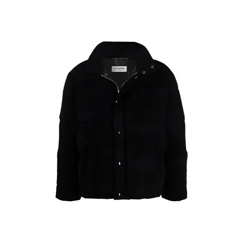 SAINT LAURENT Пуховик Мужской Черный