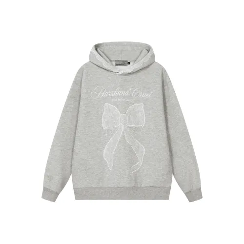 HARSH AND CRUEL Светло-серый унисекс свитшоты