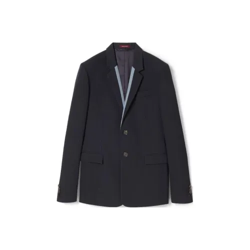 GUCCI FW24 Бизнес-костюм Куртка Мужская Темно-синяя