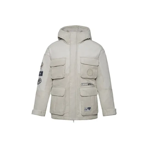 LINING Sports Trend Series Пуховик Зимний Мужской Blossom Blossom Желтый Серый