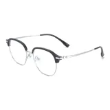 Яркий черный | Серебряный-C05 & Защита от синего света, 0 диоптрий, линзы