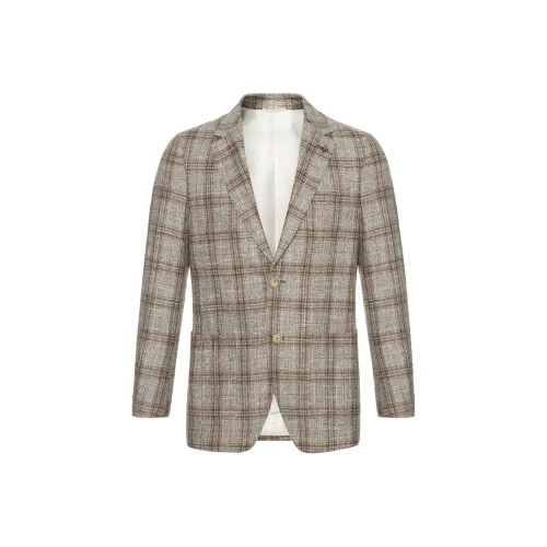 DIDIBOY Бизнес-костюм мужской кофейная клетка