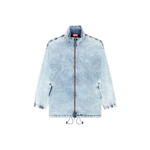 DIESEL SS24 Куртки Пальто Мужской Светло-Синий