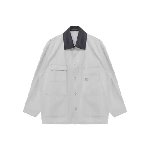 WOOYOUNGMI SS25 Куртки и Пальто Мужской Белый