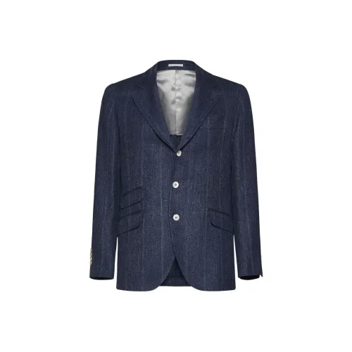 BRUNELLO CUCINELLI Деловой костюм мужской синий