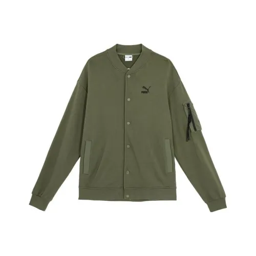 PUMA Армейский зеленый Унисекс Куртки