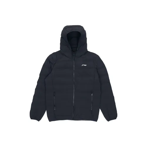 LINING Badminton Series Пуховик Зимний Мужской Стандартный Черный