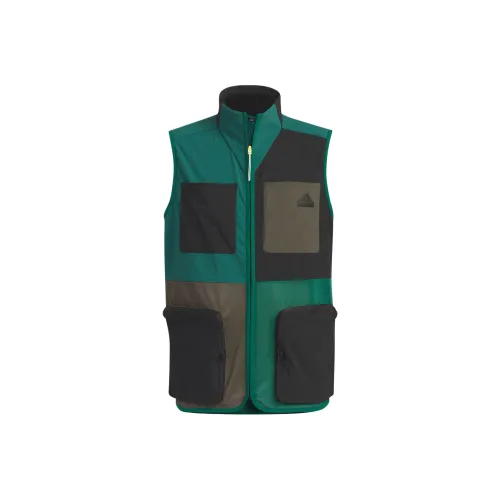 Adidas CITY ESCAPE Вязаные ткани Жилет Унисекс Лесной зеленый