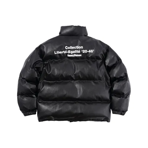 BENMYSHOWER Хлопковый пуховик унисекс черного цвета