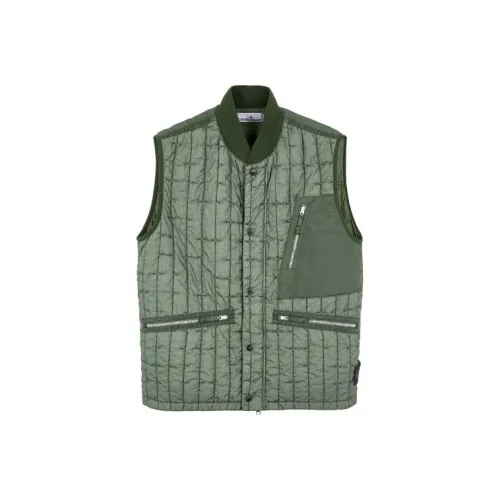 STONE ISLAND Жилет Мужской Мшисто-зеленый