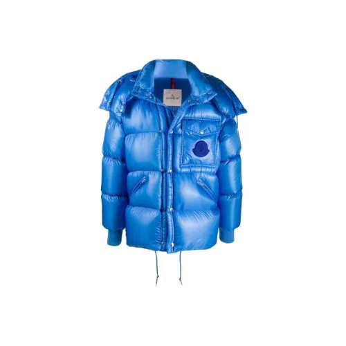 MONCLER Синий Мужской Пуховик