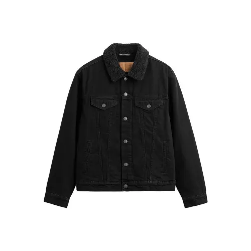 ZARA Черные Мужские Джинсовые Куртки