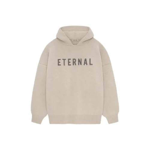 Fear Of God SS25 Eternal Merino Knit Hoodie Sweatshirt Men's Beige Pattern