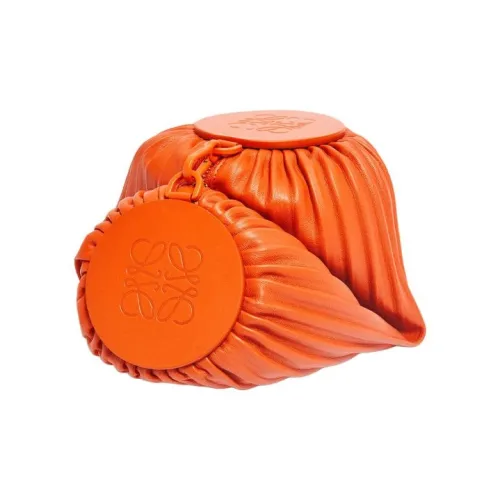 LOEWE Napa Овечья шкура Ручная Сумка на плечо Женская Апельсин