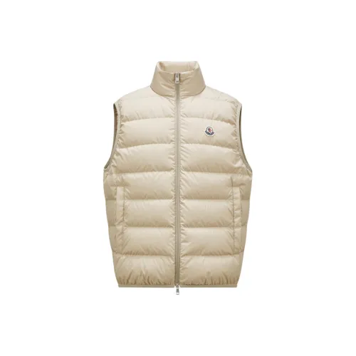 Moncler Contrin Series Жилет Мужской Светлый Бежевый